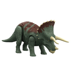 Mattel Jurassic World Dominion Roar Strikers Triceratops roars for dynamic play