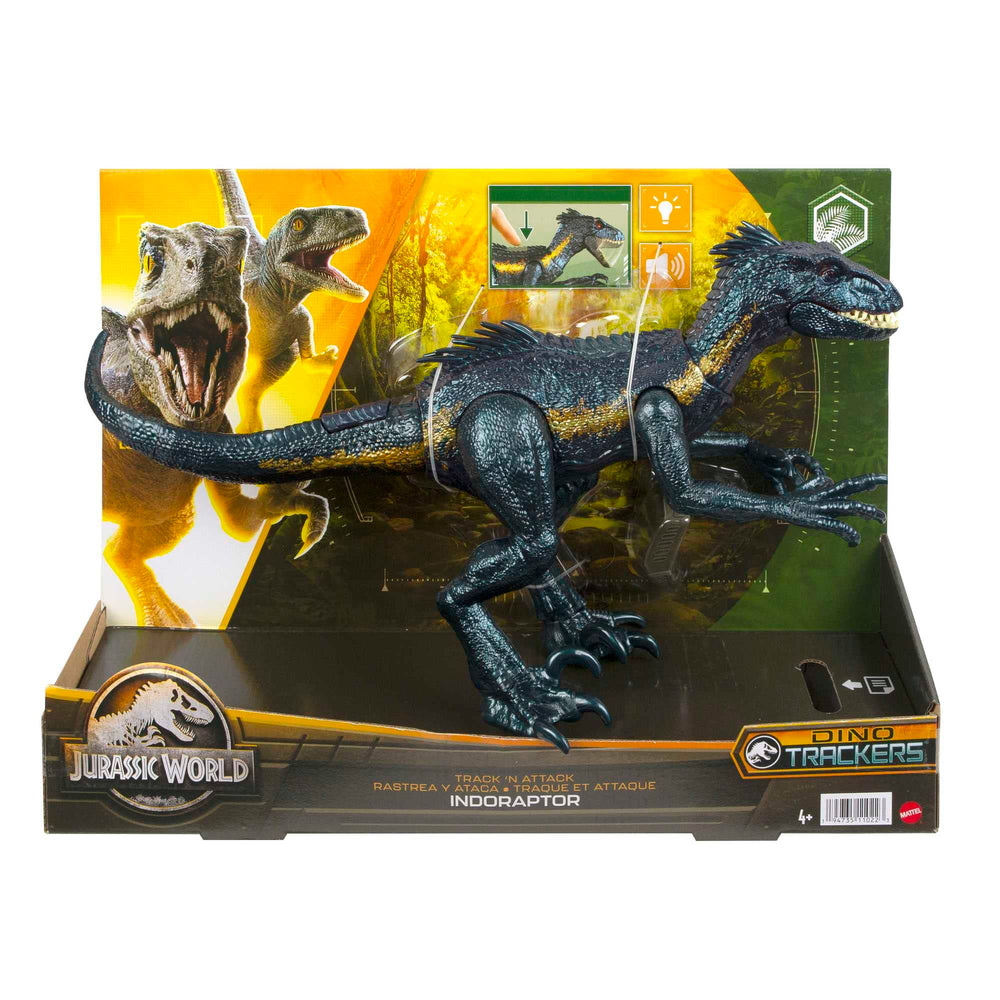 Mattel Jurassic World Indoraptor AR experience via app opens additional adventures.