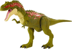 Mattel Jurassic World Massive Biters Albertosaurus figure with tail-activated strike for dynamic play.