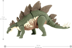 Mattel Jurassic World Mega Destroyers Stegosaurus is ideal for imaginative role-play and display.