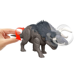 Mattel Nasutoceratops 12-inch scale supports interactive play and display.