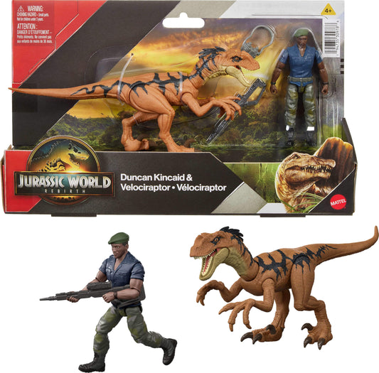 Mattel Jurassic World Rebirth Duncan Kincaid figure, poseable for dynamic movie-inspired play.