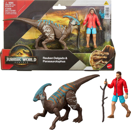 Mattel Jurassic World Rebirth Reuben Delgado figure for movie-inspired storytelling