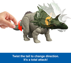 Mattel Jurassic World Rebirth Spiclypeus movable joints allow realistic poses and action scenes.