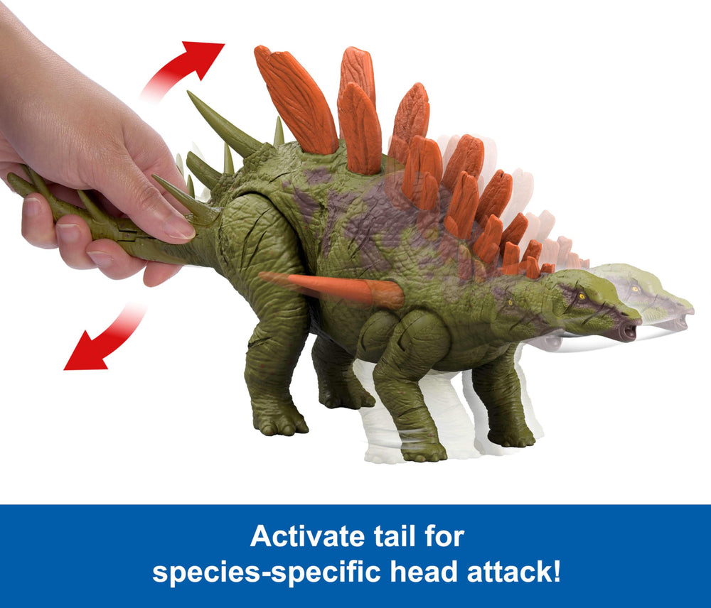 Mattel Jurassic World Wild Roar display-ready figure for shelf presence