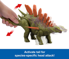 Mattel Jurassic World Wild Roar display-ready figure for shelf presence