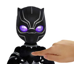 Soft body Mattel Marvel Black Panther plush with molded head for cuddly posing