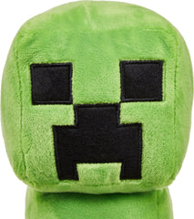 Mattel Minecraft basic plush Creeper, pixel-detail design for collectible charm.