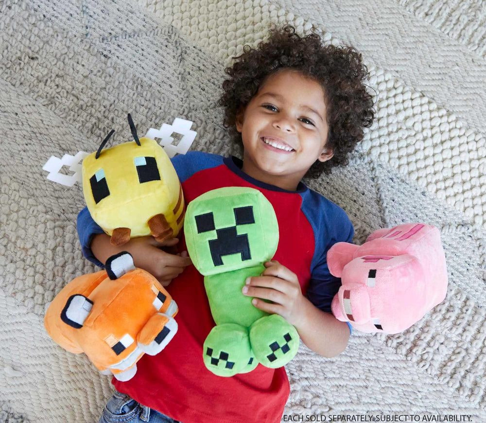 Mattel Minecraft basic plush Enderman, cozy companion for storytelling adventures.