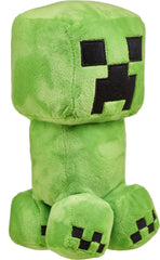 Mattel Minecraft basic plush Zombie, soft textures ideal for pretend play.