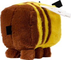 Mattel Minecraft Bee plush toy held in hand for on the go play