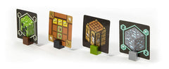 Mattel Minecraft Card Game resource cards show core materials for planning.