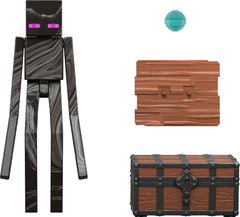 Mattel Minecraft Enderman close-up highlights textured finish and movie-inspired styling for collectors.