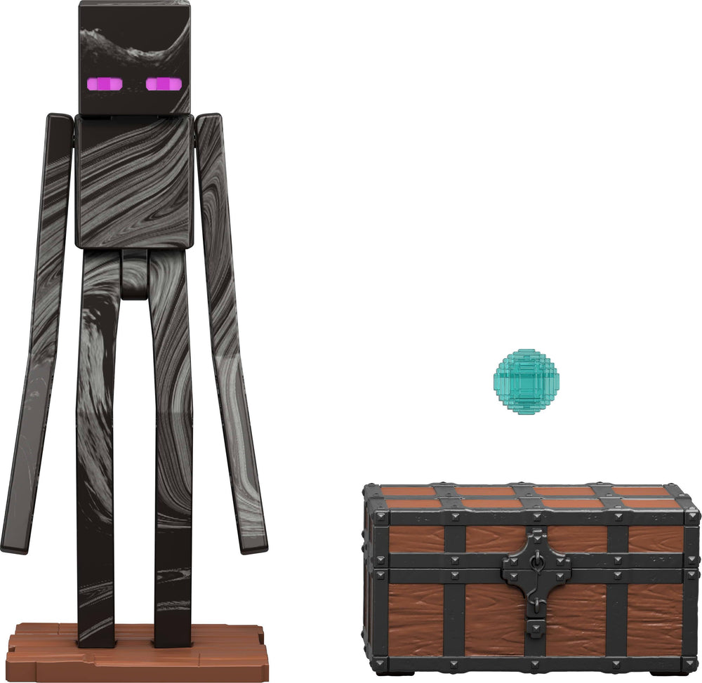 Mattel Minecraft Enderman packaging showcases a collectible great for gifting.