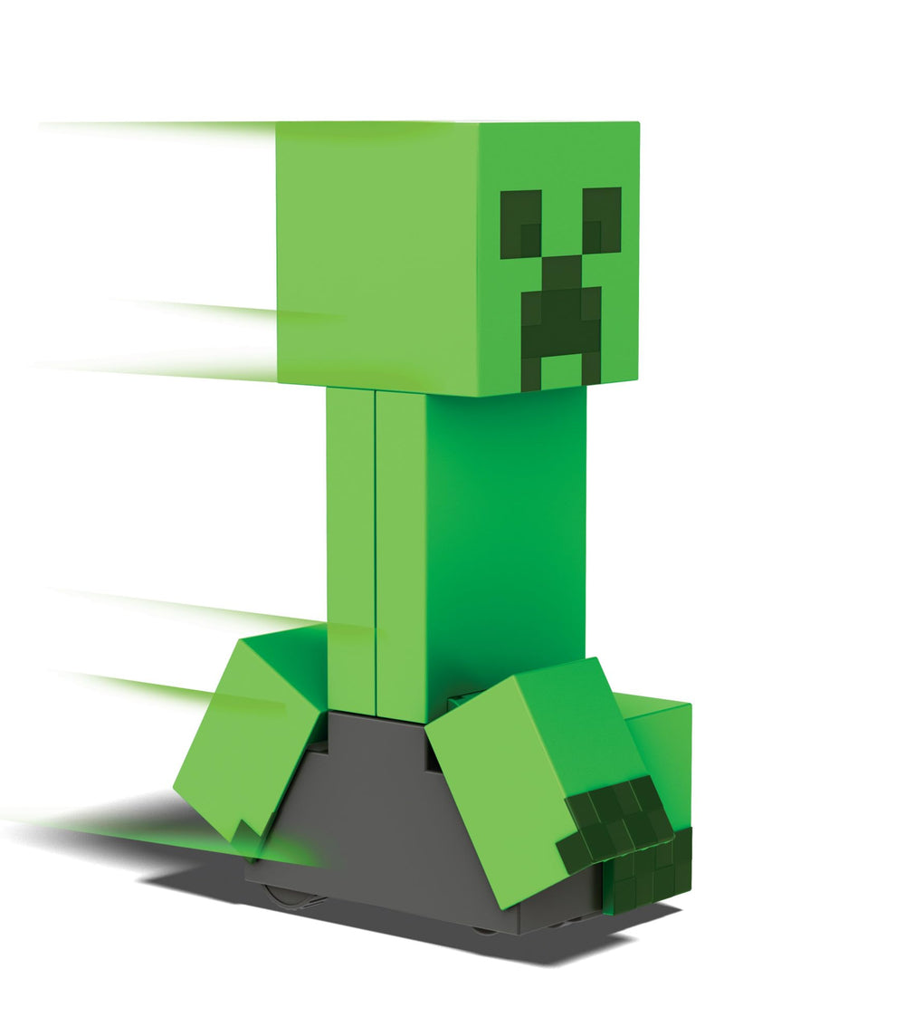 Controller in hand showing movement and responsive lights on the Creeper