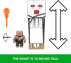 Mattel Minecraft Ghast launcher projectile enables exciting action sequences.