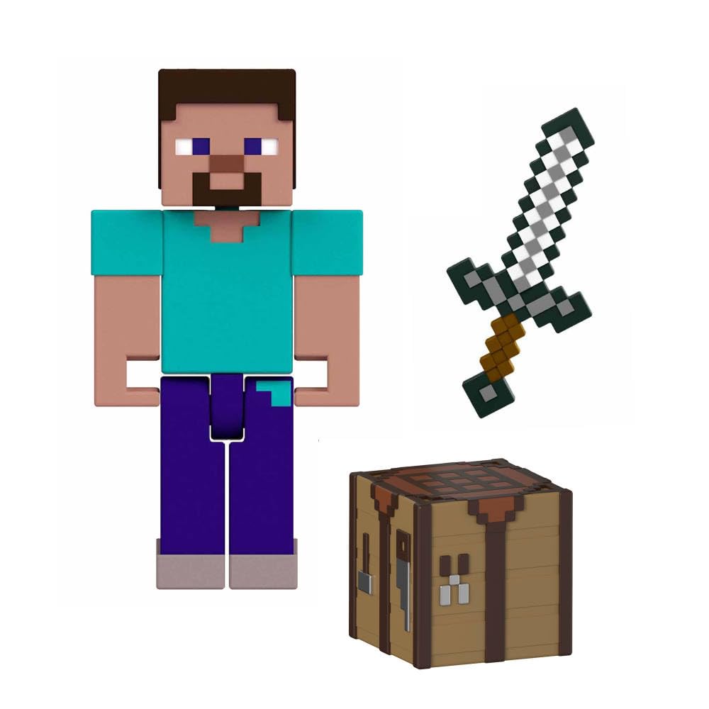 Mattel Minecraft packaging graphics showing box art and collectible appeal