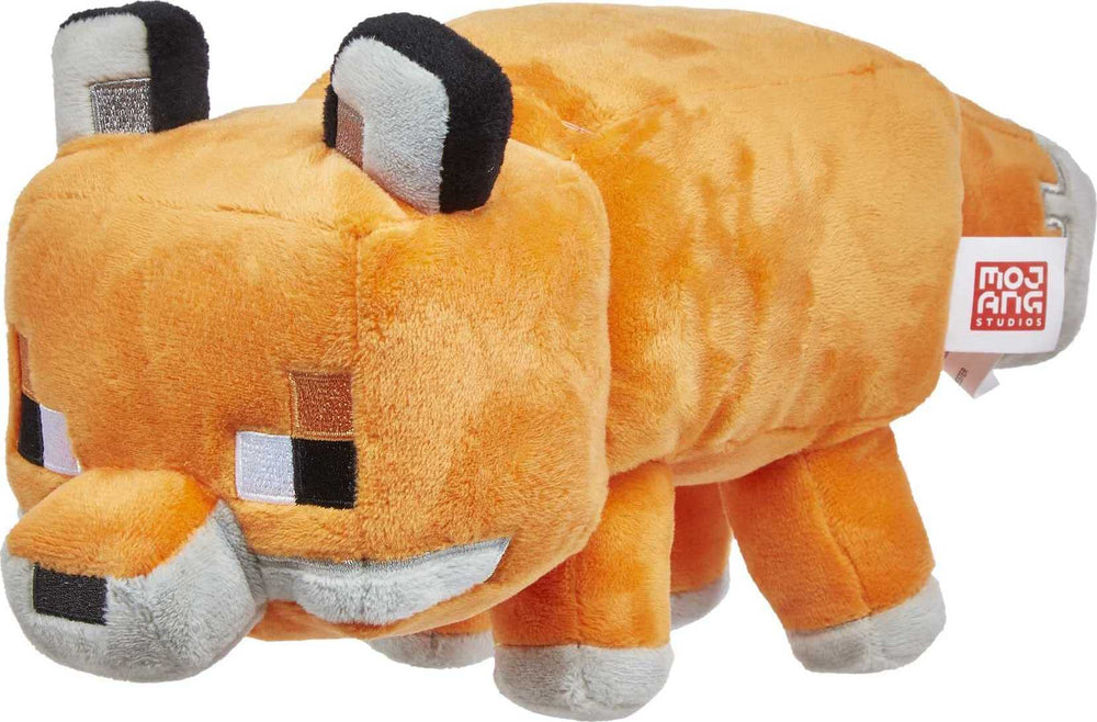 Mattel Minecraft plush 8-inch doll collection offers soft fabric for cozy play and display.