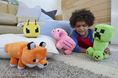 Mattel Minecraft plush 8-inch doll with embroidered details for durable, kid-friendly collecting.