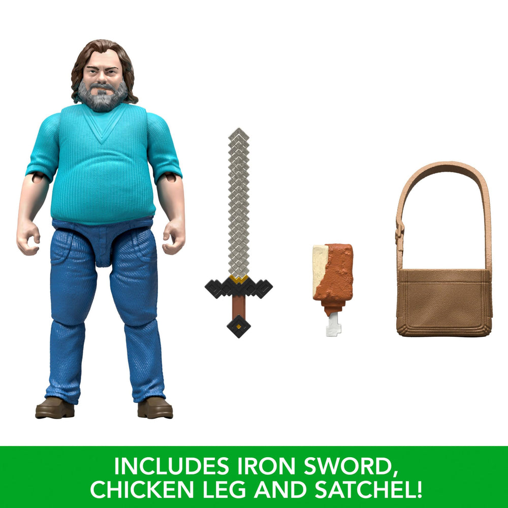 Steve figure with dog collar accessory for companion play.