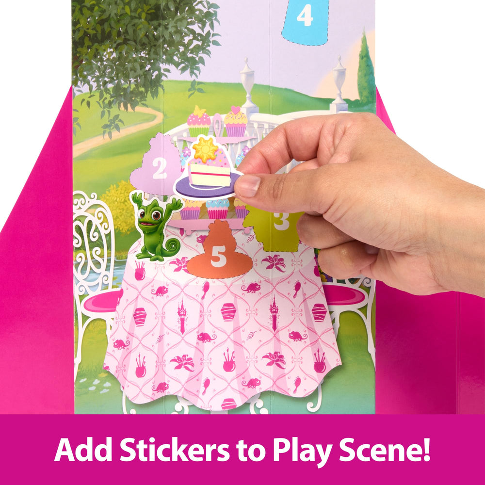 Mattel Disney Princess play set includes stickers to decorate the scene.