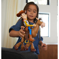 Bullseye horse figure paired with Woody for movie-inspired adventures.