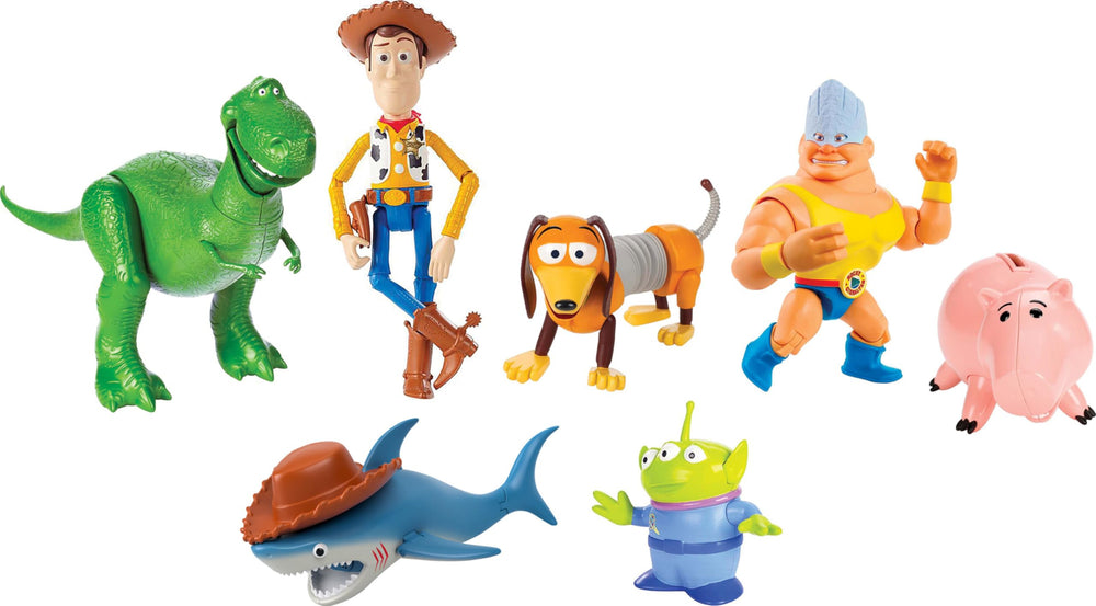 Mattel Toy Story Slinky Dog action figure ideal for dynamic poses and storytelling adventures.