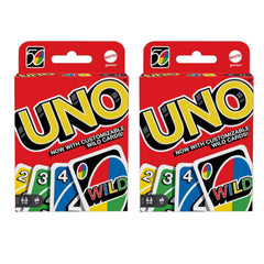 Mattel UNO two-pack red cards for quick, social gameplay and family fun