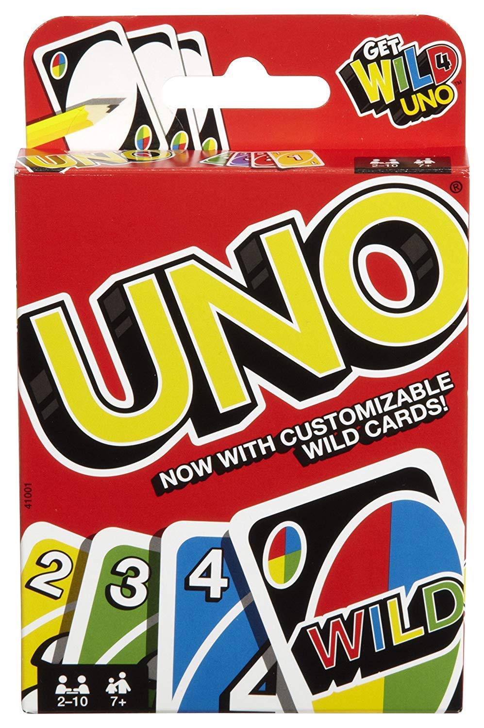 Mattel Uno Original deck close-up shows bold colors and number icons for easy play
