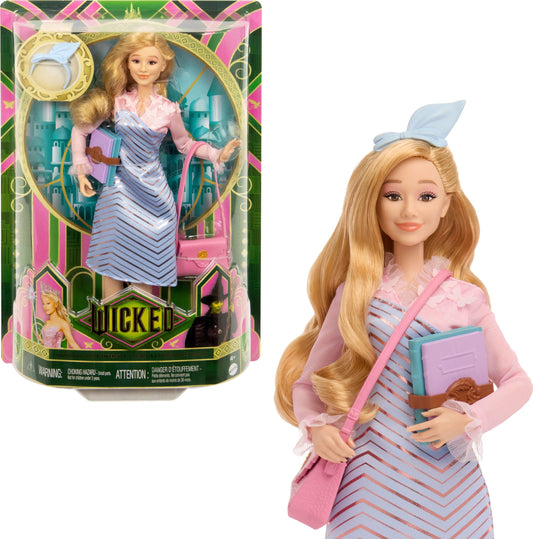 Mattel Wicked Glinda doll with long blonde hair for imaginative play