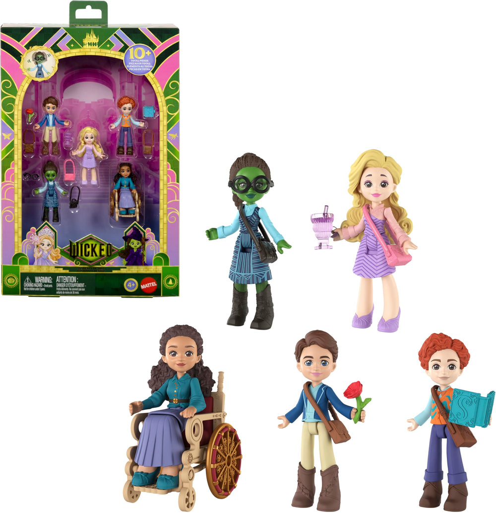 Mattel Wicked Elphaba bobble-head in Shiz uniform for imaginative play