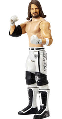 Mattel WWE AJ Styles figure front view showing authentic scale and poseability for action play.