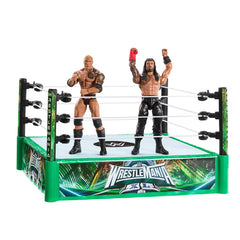Mattel WWE Bloodline Roman Reigns figure ready for dynamic takedowns.