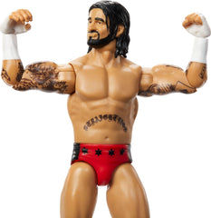 Mattel WWE Cm Punk TrueFX-inspired face detail for lifelike display.