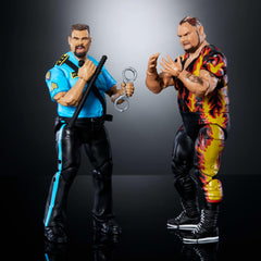 Mattel WWE Coliseum accessories and ring gear enable versatile display.