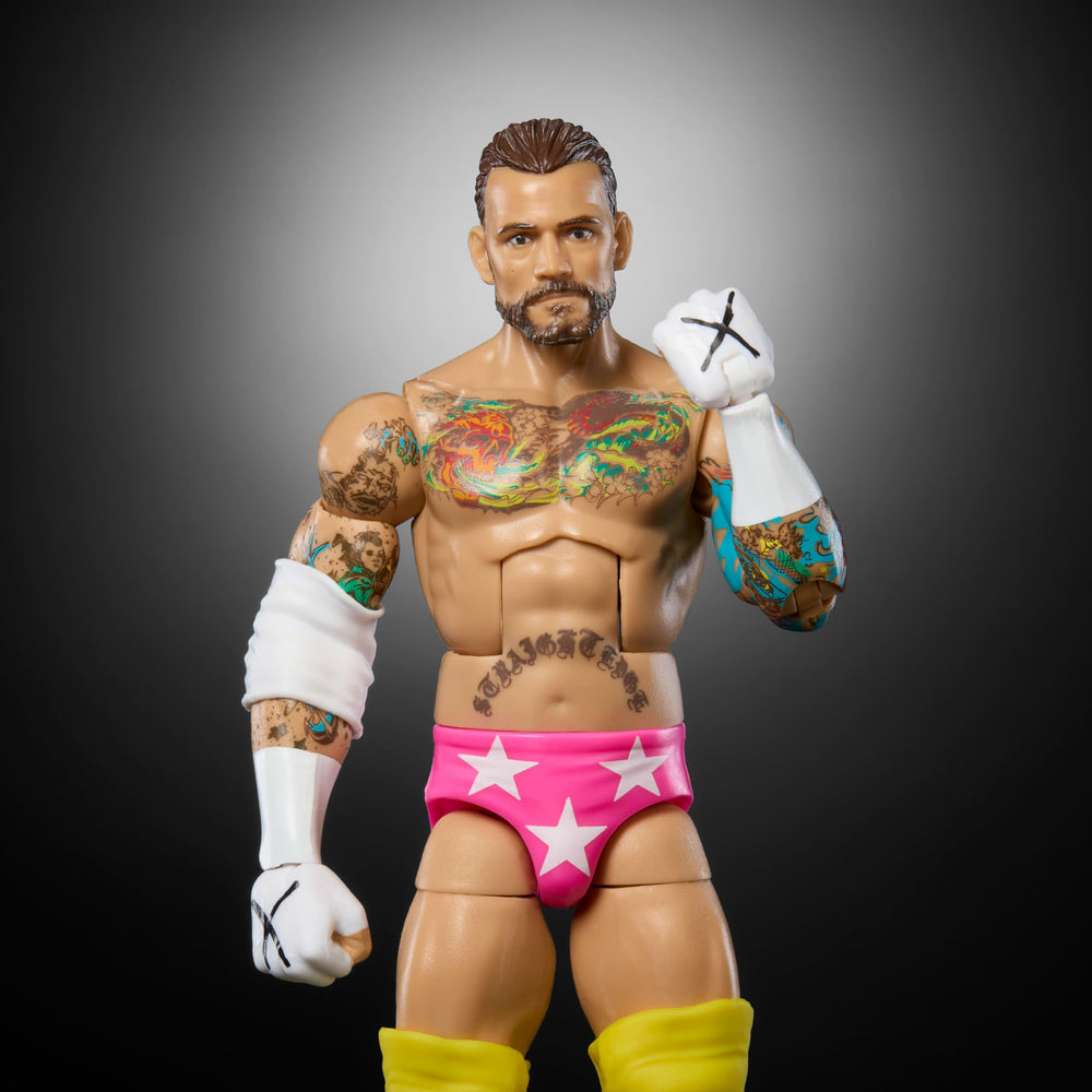CM Punk with 25 articulation points enables authentic action poses.
