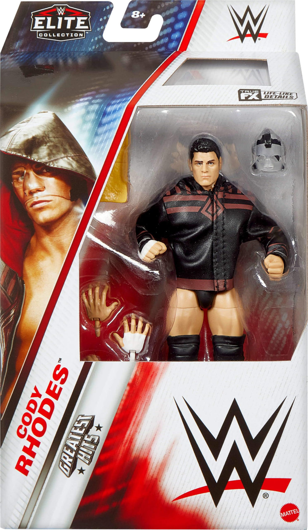 Cody Rhodes Elite articulation close-up showcasing 25 move-ready points.