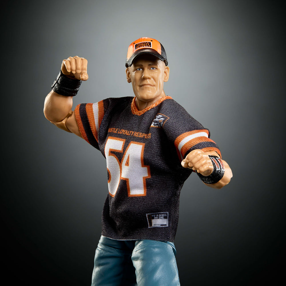 Deluxe articulation on Mattel WWE Elite figure enables dynamic moves and poses