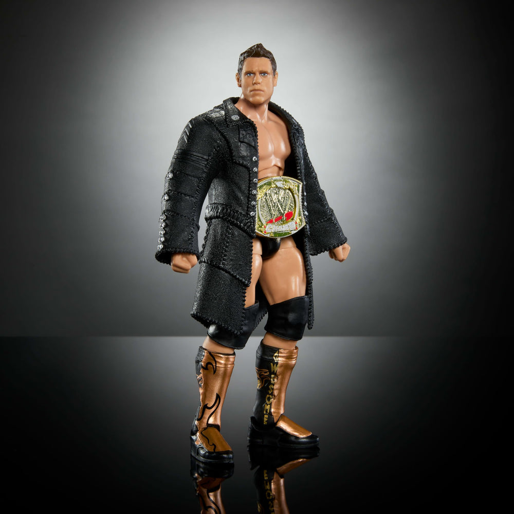 Mattel WWE Elite The Miz accessories for display and play.