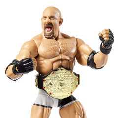 Mattel WWE Goldberg Elite 74 articulation pose highlights dynamic posing options