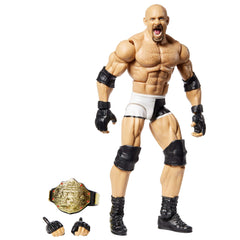 Mattel WWE Goldberg Elite 74 face detail shows lifelike expression for display and collection