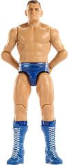 Mattel WWE Gunther articulation points enable dynamic poses for dramatic match recreations.