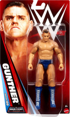 Mattel WWE Gunther TrueFX face detail enhances lifelike expression for posing and photography.