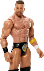 Mattel WWE LA Knight figure TrueFX detailing for lifelike facial likeness.