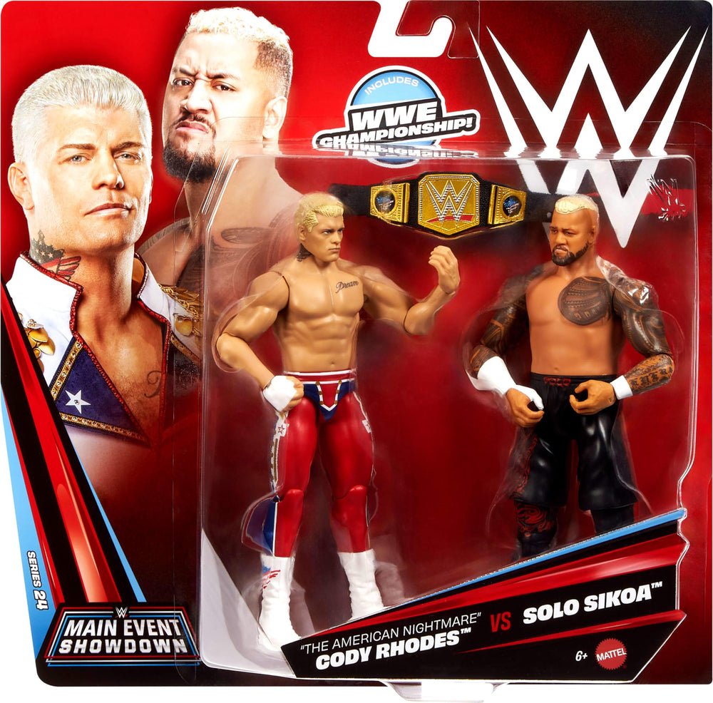 Mattel WWE Main Event Showdown packaging and display ready for collectors