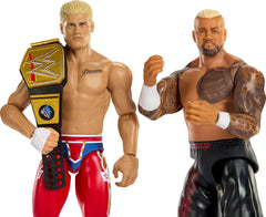 Mattel WWE Main Event Showdown Solo Sikoa figure front view for action poses