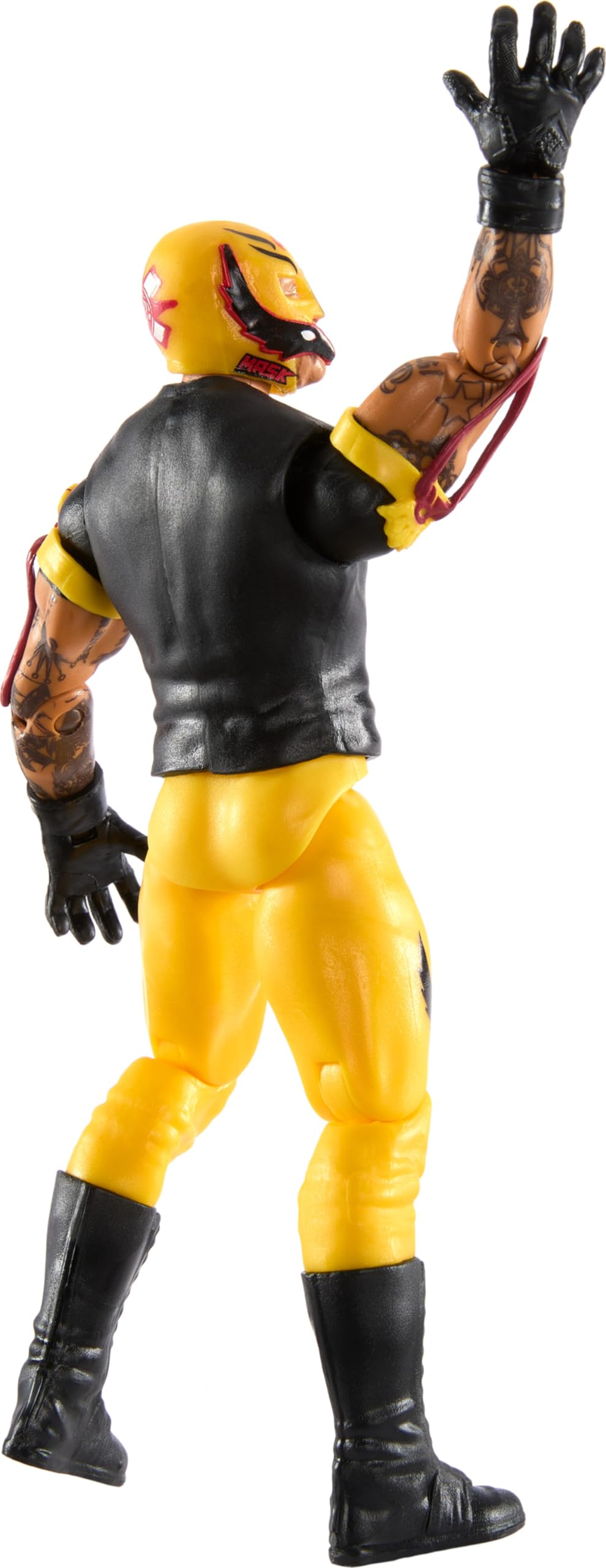 Mattel Rey Mysterio 6-inch figure with 10 articulation points.