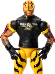 Mattel Rey Mysterio 6-inch figure ring gear for authentic styling.