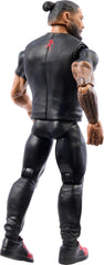 Mattel WWE Roman Reigns figure packaging image highlighting collectability and shelf appeal.