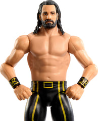 Mattel WWE Seth Rollins TrueFX facial detail for lifelike expression.